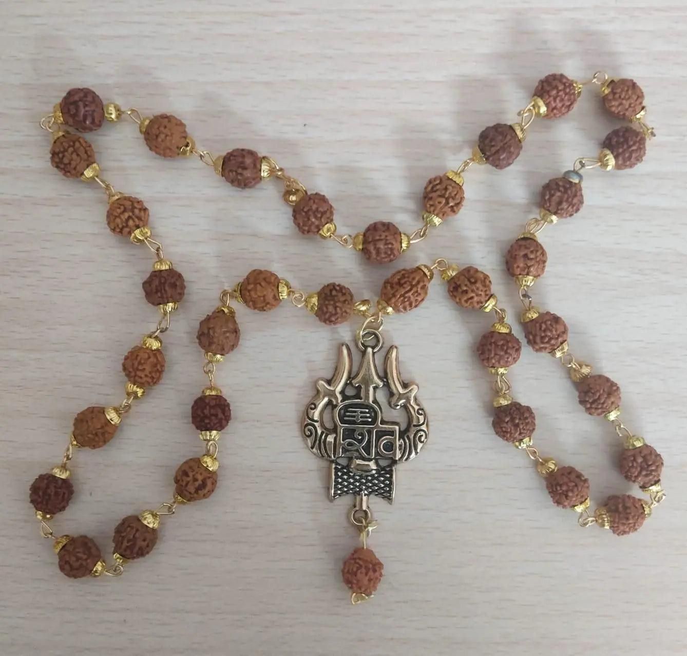 Rudraksha Gold Plated Chain