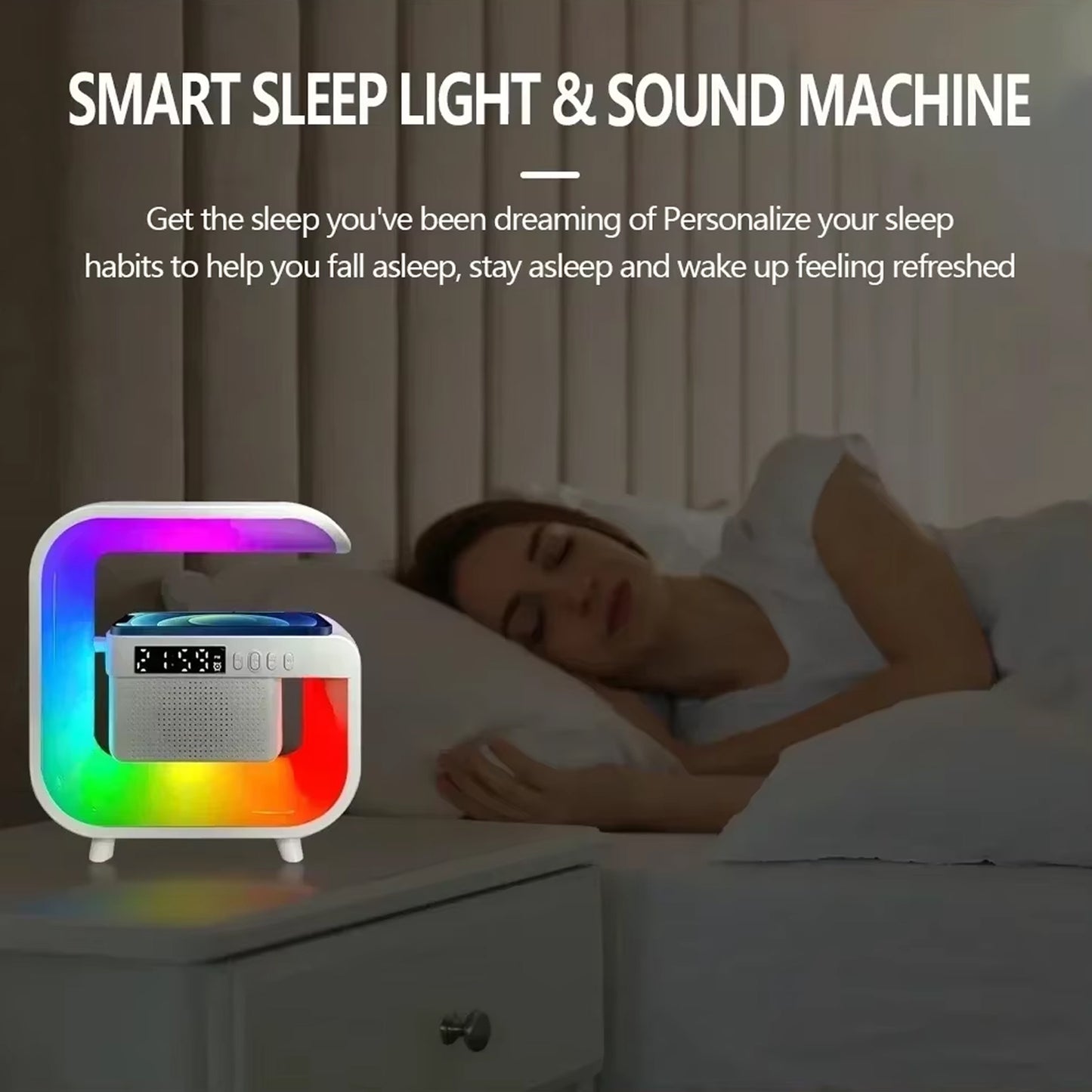 Multi-function Wireless Charger-cum-Speaker and Desk Lamp