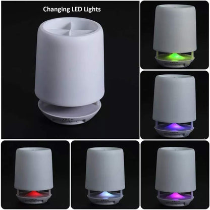 Multifunctional 4 Compartment Pen Holder With Bluetooth Speaker